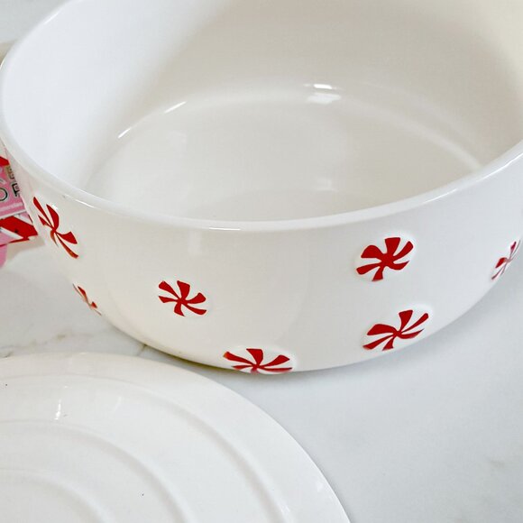 NEW! PEPPERMINT Candy CANE COVERED BAKING DISH - Picture 3 of 5